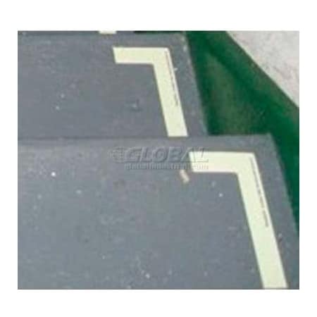 American Permalight Photoluminescent Aluminum 'Right' L-Shaped Step Marker 83-60037